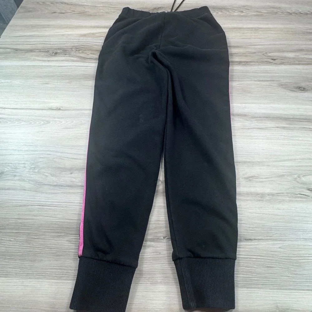 UGG Black Joggers Hot Pink Side Stripe Y2K Sporty Aesthetic XS Cozy Lounge Pants